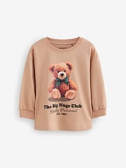 Pink 100% Cotton Long Sleeve Tops 4 Pack (3mths-7yrs) - Image 5 of 8