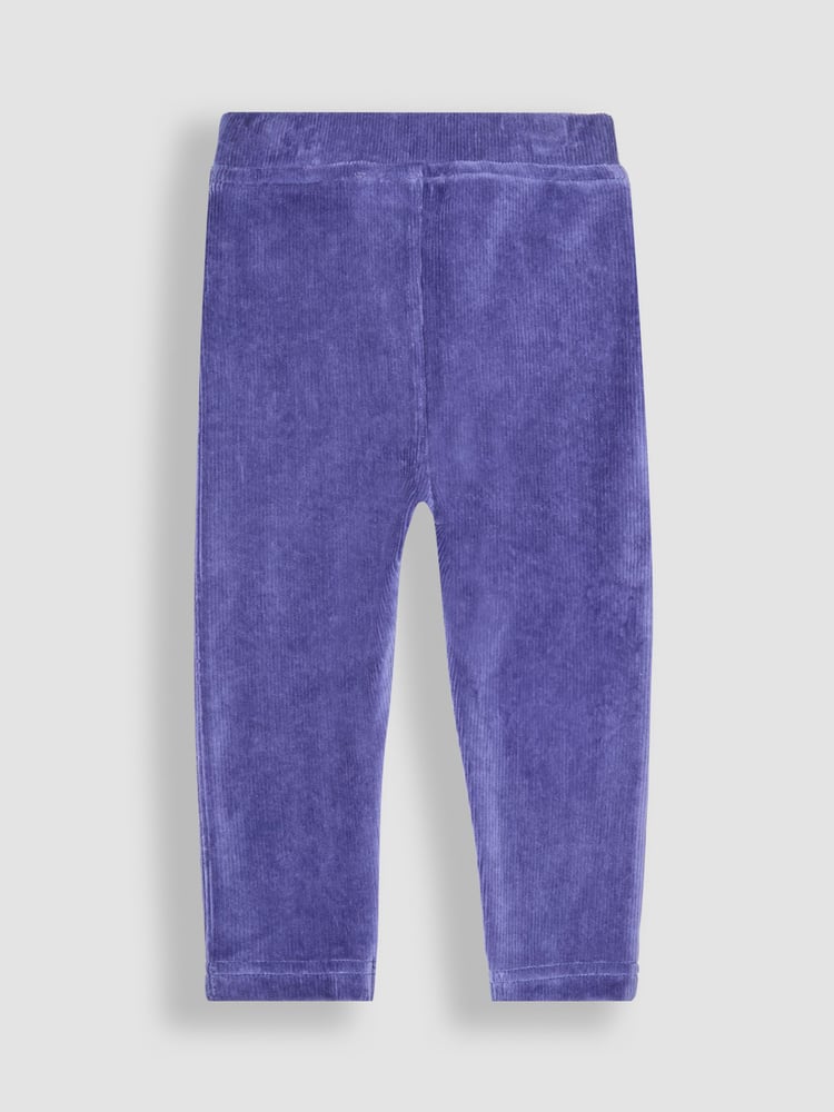 JoJo Maman Bébé Khaki Green & Navy Blue 2-Pack Jersey Cord Jeggings - Image 5 of 5