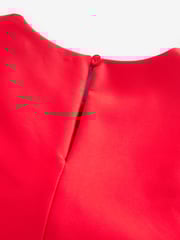 Red Scuba Bow Occasion Dress (1.5-16yrs) - Image 7 of 7