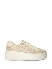 Dune London Cream Episode Flatform Sole Trainers - Image 3 of 5
