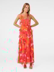 Forever New Orange Poppy Ruffle Gown - Image 3 of 6