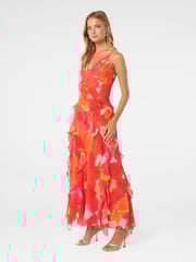 Forever New Orange Poppy Ruffle Gown - Image 5 of 6