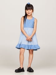 Tommy Hilfiger Blue Mixed Stripe Racerback Dress - Image 1 of 6