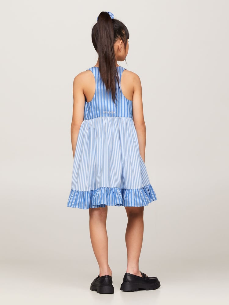 Tommy Hilfiger Blue Mixed Stripe Racerback Dress - Image 2 of 6 Tommy Hilfiger Blue Mixed Stripe Racerback Dress - Image 2 of 6