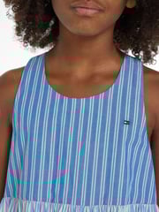 Tommy Hilfiger Blue Mixed Stripe Racerback Dress - Image 3 of 6
