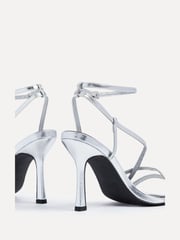 Linzi Silver Savannah Strappy Stiletto High Heels - Image 5 of 5