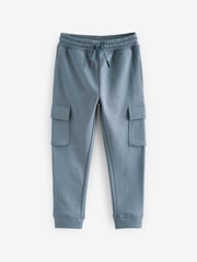 Navy/Mid Blue Slim Fit Slim Cargo Joggers 2 Pack (3-16yrs) - Image 2 of 7