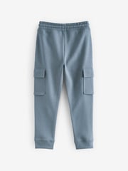 Navy/Mid Blue Slim Fit Slim Cargo Joggers 2 Pack (3-16yrs) - Image 3 of 7
