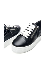 Moda In Pelle Abbiy Chunky Slab Sole Side Zip Lace Up Trainers - Image 5 of 5