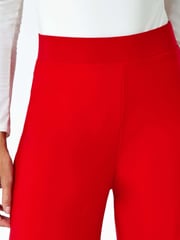 Roman Red Wide Leg Stretch Trousers - Image 5 of 5