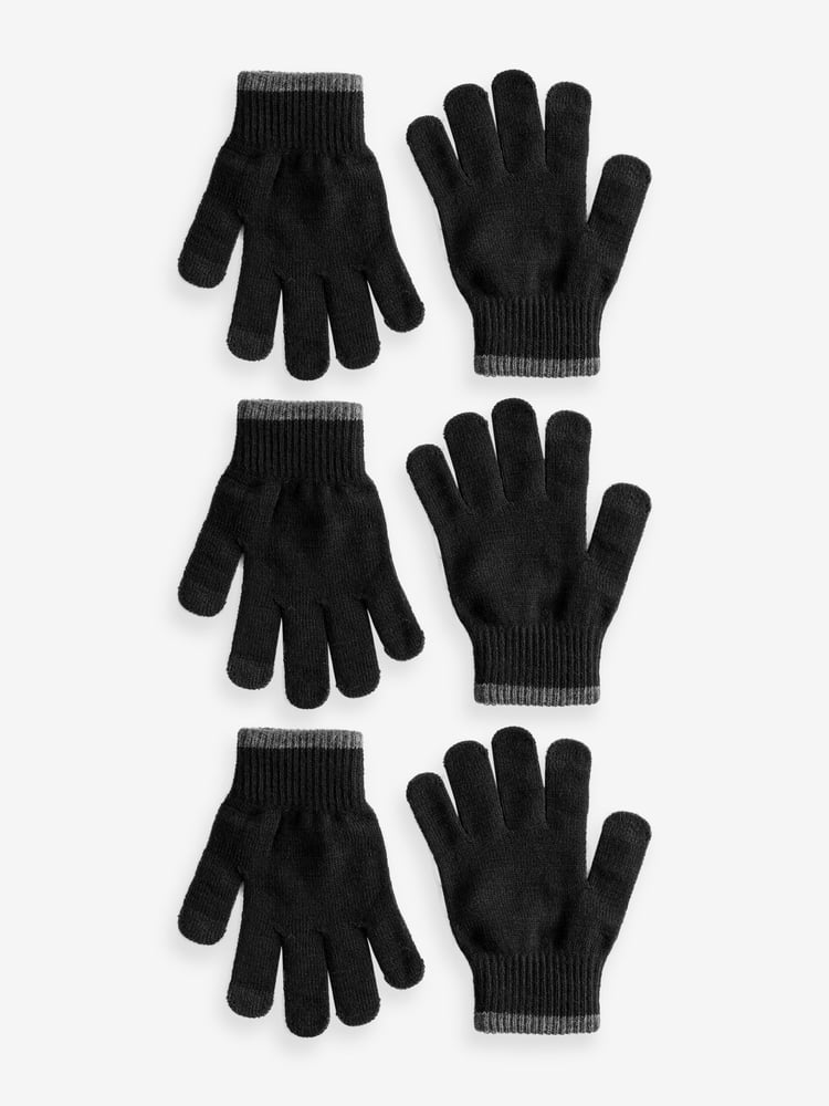 Black Magic Gloves 3 Pack (3-16yrs) - Image 1 of 2