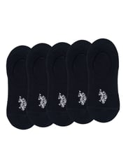 U.S. Polo Assn. Black Invisible Trainer Socks 5 Pack - Image 1 of 3
