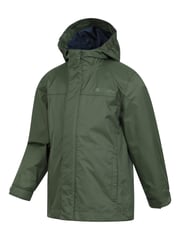 Mountain Warehouse Denim Green Kids Torrent Waterproof Jacket - Image 4 of 5