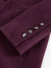 Berry Red Revere Collar Coat - Image 10 of 10