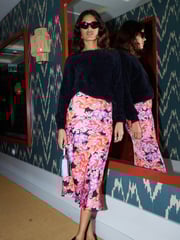 Dancing Leopard Renzo Satin Midi Skirt - Image 1 of 4