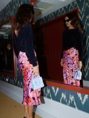 Dancing Leopard Renzo Satin Midi Skirt - Image 2 of 4