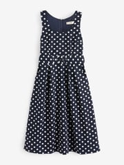 Jolie Moi Black 1950's Inspired Belted Swing Dress - Image 7 of 7