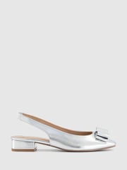 Office Metallic Fiesta Bow Slingback Ballerinas - Image 1 of 3