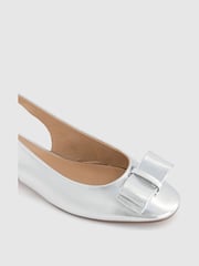 Office Metallic Fiesta Bow Slingback Ballerinas - Image 3 of 3