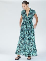 Religion Green Destiny Shirt Dress in Classic Leopard Print - Image 3 of 7