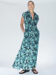 Religion Green Destiny Shirt Dress in Classic Leopard Print - Image 5 of 7