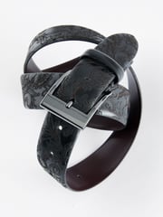 Black Paisley Signature Laser Engraved Belt - Image 2 of 3