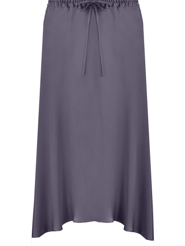Live Unlimited Grey Curve Satin High Low Skirt - Image 2 of 2