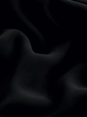 Black Long Sleeve Satin Mix Column Midi Dress - Image 6 of 6