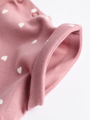 Pink Spot/ Stripe 100% Cotton Baby Rompers 3 Pack - Image 10 of 11