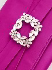 Pink Sparkle Brooch Clutch Bag - Image 7 of 8