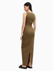 AllSaints Green Katarina Dress - Image 2 of 8