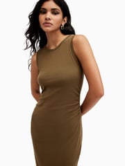 AllSaints Green Katarina Dress - Image 7 of 8