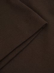 Reiss Chocolate Ria Cotton Blend One-Shoulder Top - Image 6 of 6