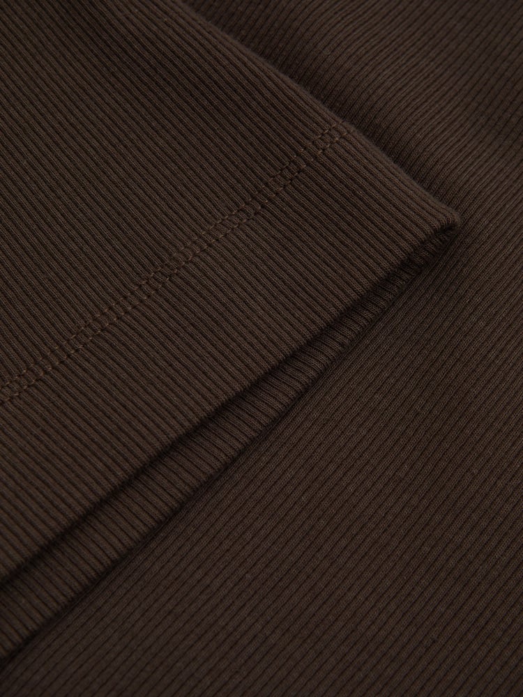 Reiss Chocolate Ria Cotton Blend One-Shoulder Top - Image 6 of 6