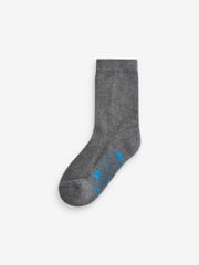 Grey Splat Cotton Rich Cushioned Socks 7 Pack - Image 4 of 8