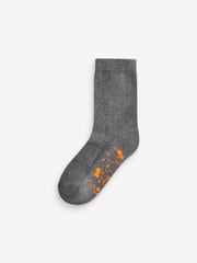 Grey Splat Cotton Rich Cushioned Socks 7 Pack - Image 6 of 8