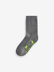 Grey Splat Cotton Rich Cushioned Socks 7 Pack - Image 7 of 8