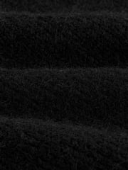 Black Short Sleeve Crew Neck Jumper With Wool - Image 3 of 6