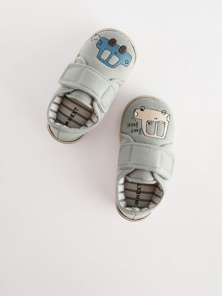 Grau/Fahrzeug - Hausschuhe mit Cupsole und Klettverschluss - Bild 6 von 6 Grau/Fahrzeug - Hausschuhe mit Cupsole und Klettverschluss - Bild 6 von 6