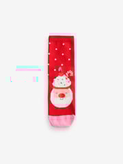 Pink/Red Cotton Rich Christmas Character Ankle Socks 3 Pack - Image 2 of 4