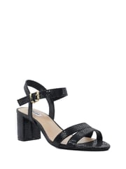 Dune London Black Wide Fit Merisa 2 Part Block Heel Sandals - Image 4 of 6