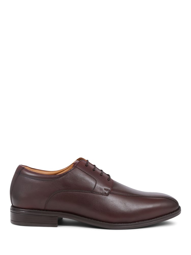 Pavers Smart Leather Lace-Up Brown Shoes - Image 1 of 5