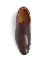 Pavers Smart Leather Lace-Up Brown Shoes - Image 4 of 5