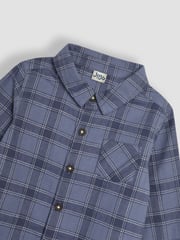 JoJo Maman Bébé Blue Check Shirt - Image 3 of 5