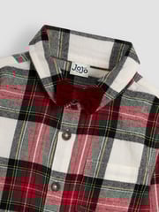 JoJo Maman Bébé Red Check Shirt With Bow Tie - Image 4 of 4