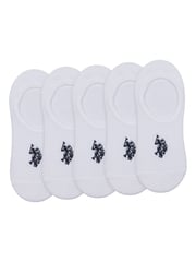 U.S. Polo Assn. White Invisible Trainer Socks 5 Pack - Image 1 of 3