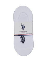U.S. Polo Assn. White Invisible Trainer Socks 5 Pack - Image 2 of 3