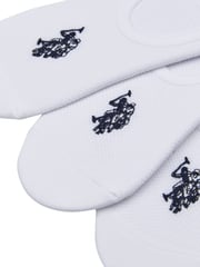U.S. Polo Assn. White Invisible Trainer Socks 5 Pack - Image 3 of 3