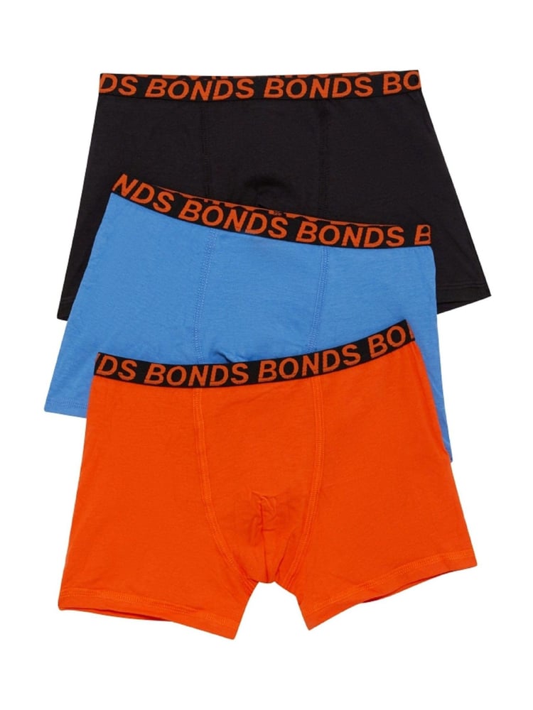 Bonds Orange Sport Trunks 3 Pack - Image 1 of 3
