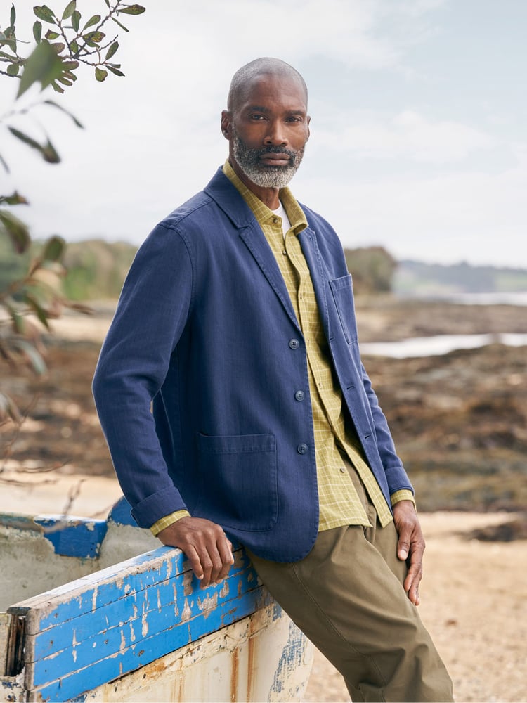 Seasalt Cornwall Light Blue Mens Tollgate Jacket - Image 1 of 6 Seasalt Cornwall Light Blue Mens Tollgate Jacket - Image 1 of 6